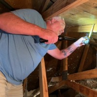 See It All Owner Robert Allen doing a home inspection